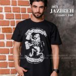 تیشرت سایز بزرگ مشکی تک - کد ۱۲۸