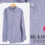پیراهن سایز بزرگ Polo پارچه آکسفورد ترک - کد 162