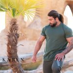 تیشرت سایز بزرگ مردانه پنبه براش طرح دار - کد ۱۵۸