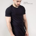 تیشرت سایز بزرگ مشکی برند Zara - کد 214