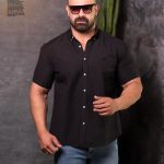 پیراهن ساده سایز بزرگ کوتاه ترک - کد 229