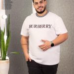 تیشرت سایز بزرگ یقه گرد مردانه - کد 452