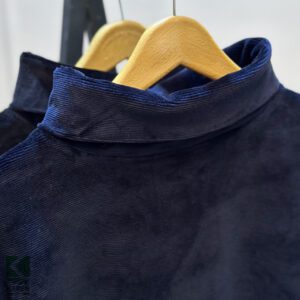 بلوز سایز بزرگ یقه اسکی مخمل - کد 148