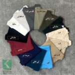 تیشرت سایز بزرگ بیسیک آستین سه ربع- کد767