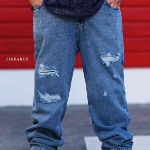 شلوار سایز بزرگ جین بگ استایل - کد 234