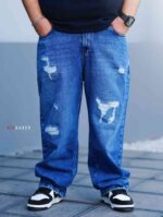 شلوار سایز بزرگ جین بگ استایل - کد 233