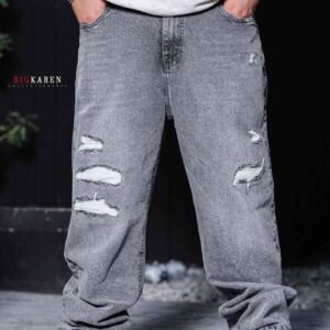 شلوار سایز بزرگ جین بگ استایل - کد 233