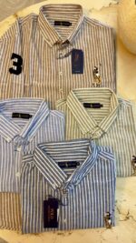 پیراهن سایز بزرگ راه راه Polo- کد 329