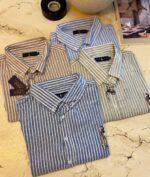 پیراهن سایز بزرگ راه راه Polo- کد 329