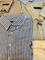 پیراهن سایز بزرگ راه راه Polo- کد 329