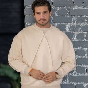 دورس سایز بزرگ یقه گرد تیکه دار- کد 182