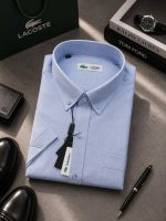 پیراهن سایز بزرگ ساده تک‌جیب - کد 345